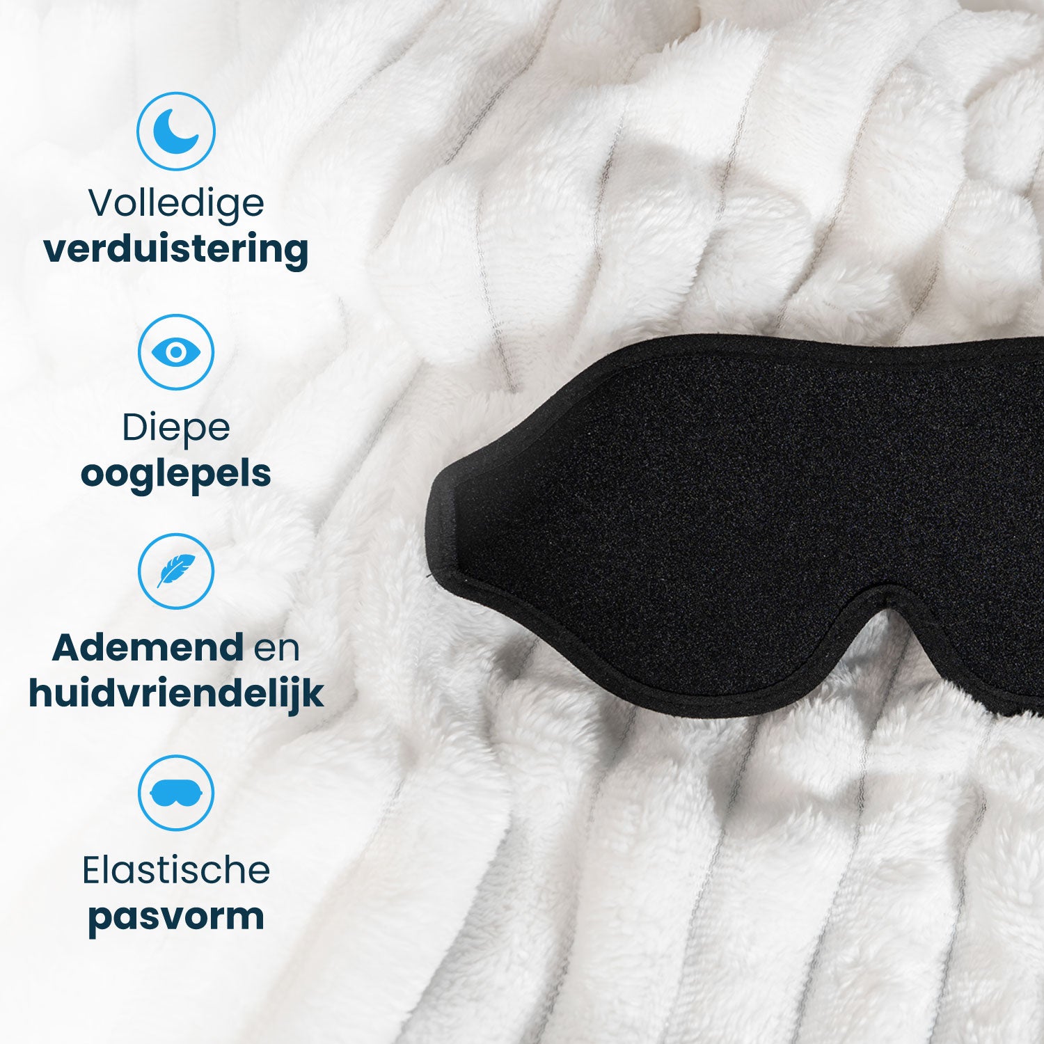 slaapmasker op deken