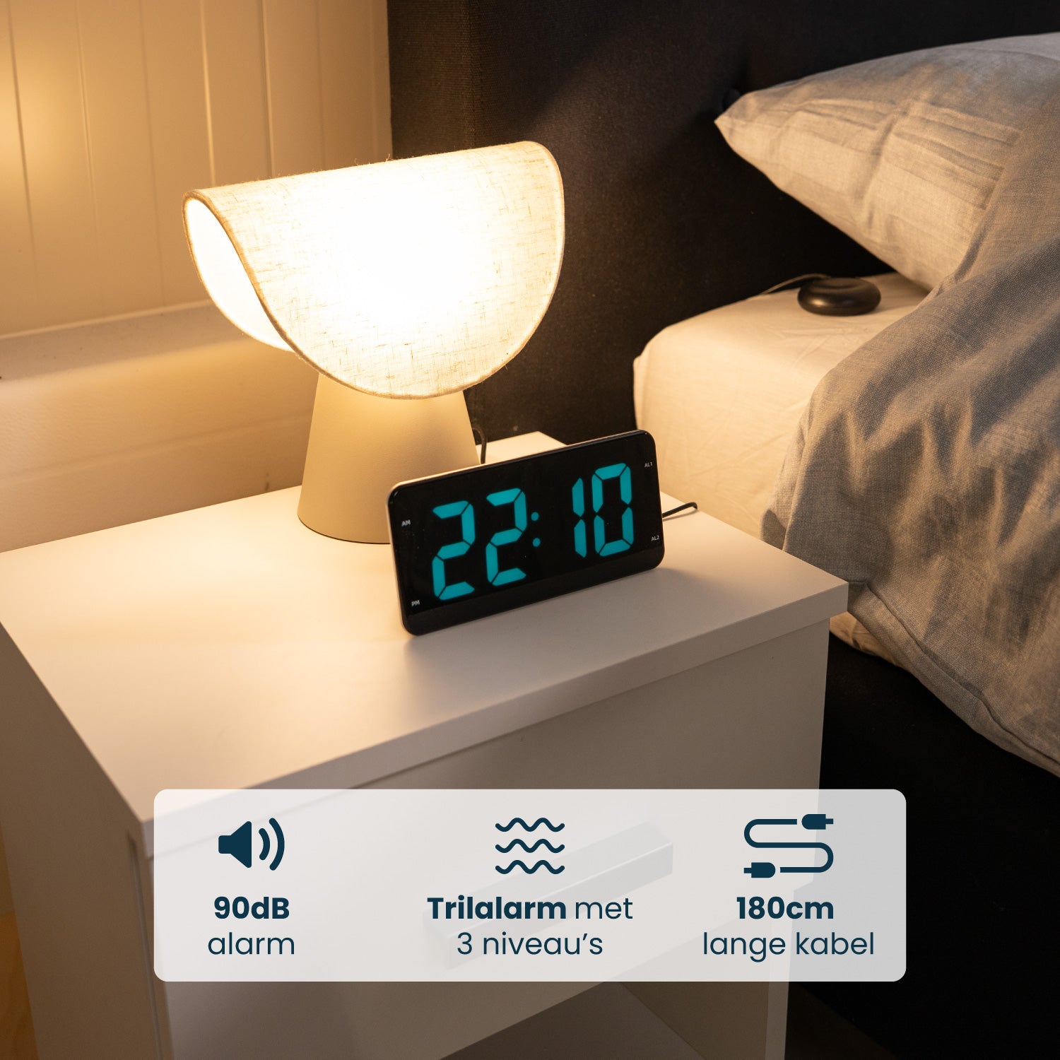 Wekker met trilfunctie 'Pulse'